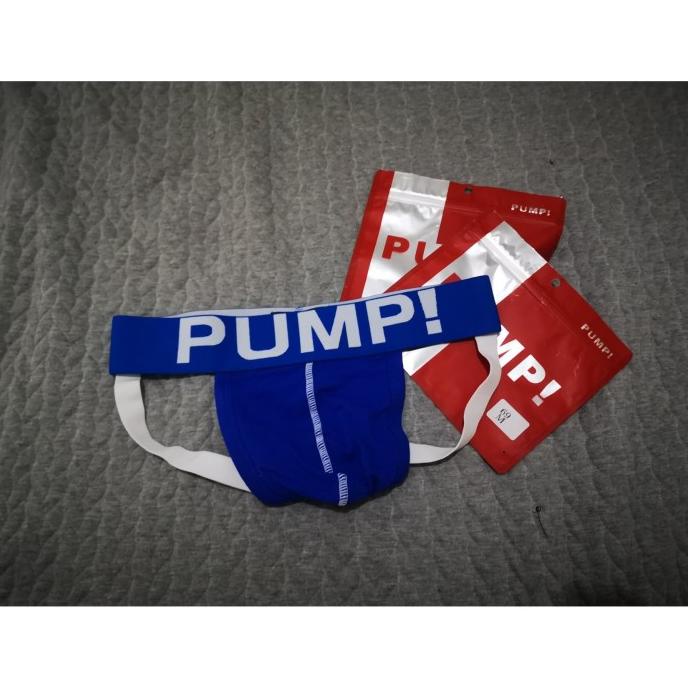[Limited] Jockstrap Pump Jock Strap, Celana Dalam Pria Blue