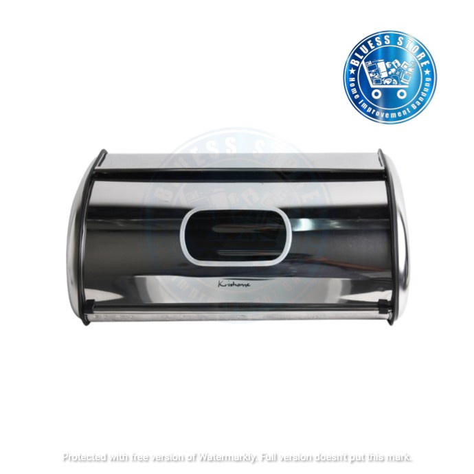 Terlaris Krishome Tempat Roti Stainless Steel Bread Box Bread Case Minimalis