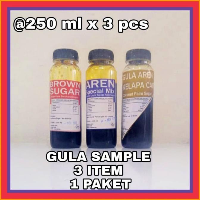 

BROWN SUGAR CAIR , GULA AREN CAIR, GULA KELAPA CAIR CONTOH PRODUK