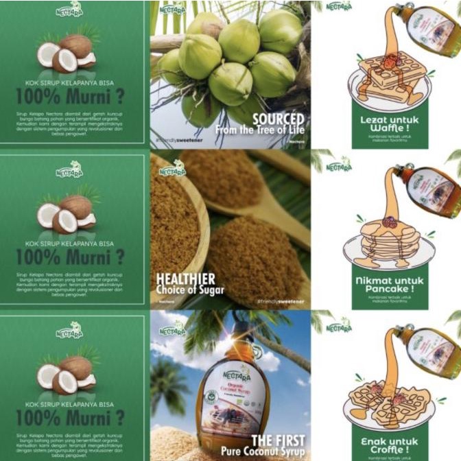 

Organic Coconut Sugar Syrup Gula Kelapa Cair Organik Nectara 320 Gram