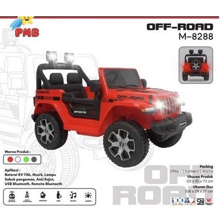 Mobil Listrik + Mobil Anak + Mobil Aki Mainan Pmb Jeep Rubicon