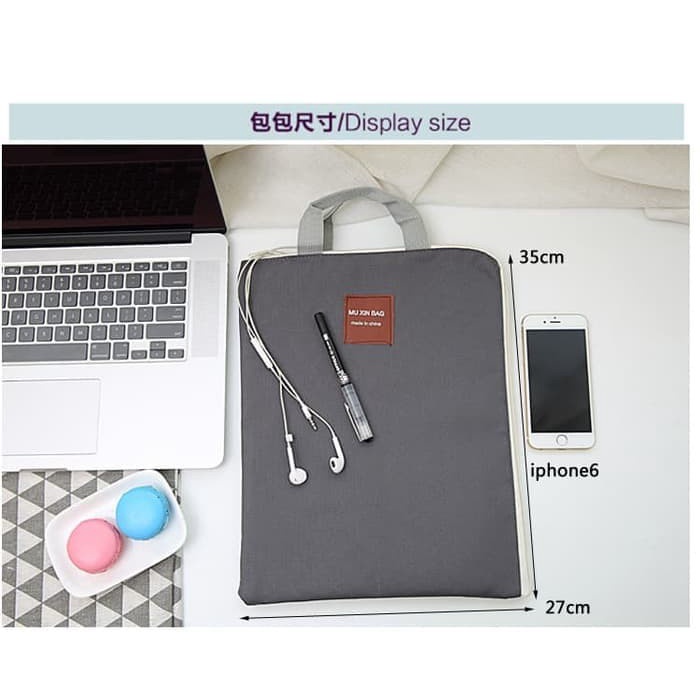

TAS DOKUMEN BISA UNTUK LAPTOP A4 MAP FILE KAIN SIMPLE ELEGANT