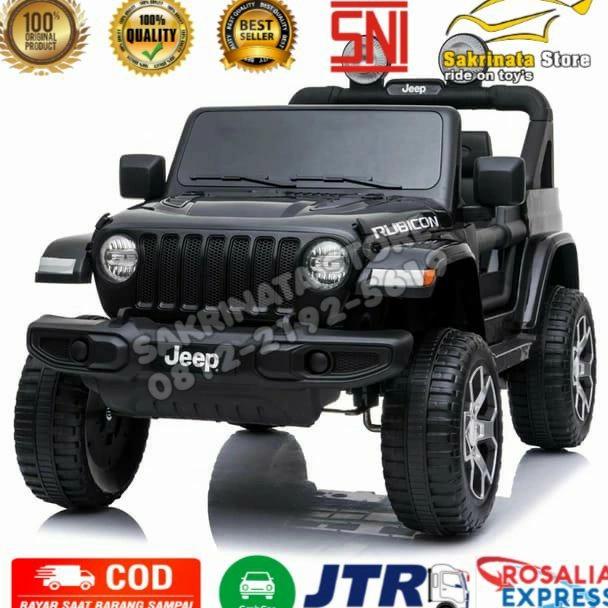 Mobil Aki Anak Jeep Rubicon Licensed