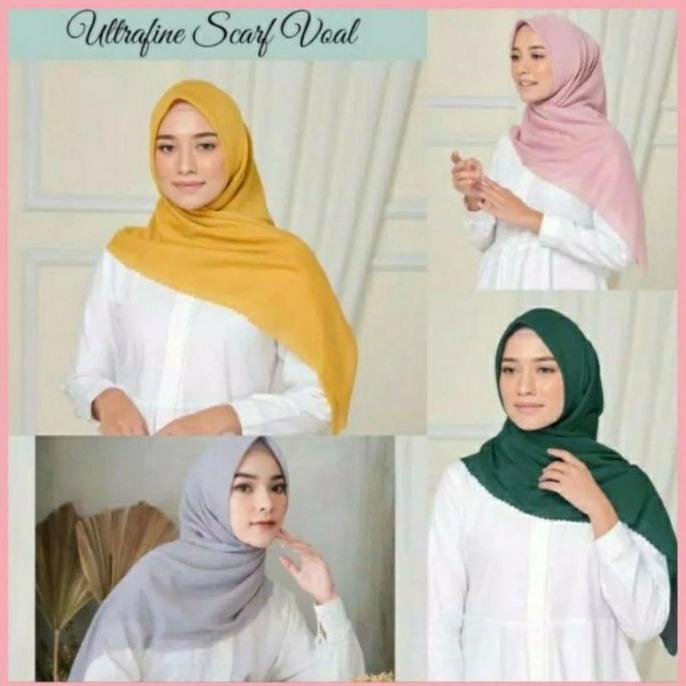 Sale Hijab Voal Ultrafine Laser Cut Polos Termurah