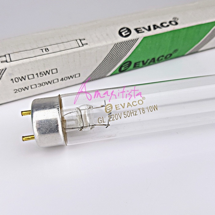 lampu uv uvc t8 20w evaco germicidal sterilizer air kuman set komplit tokolaris1629