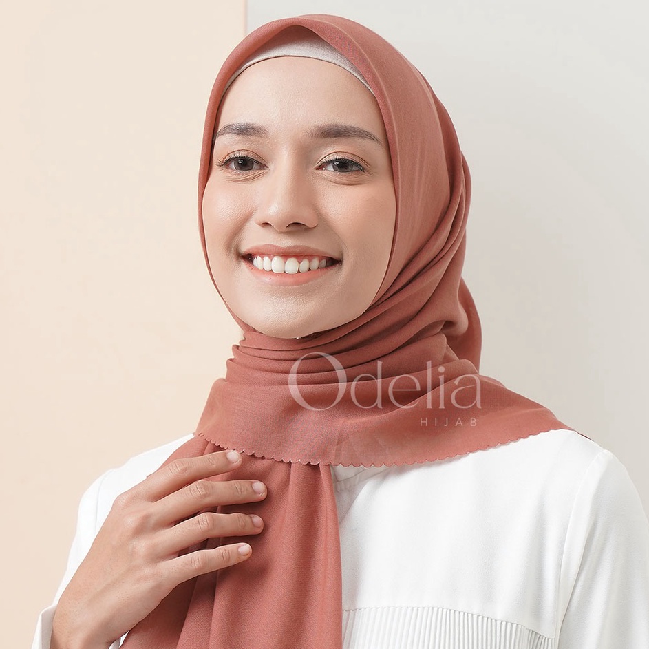 Termurah [99K 3PCS] ELIAH VOAL ULTRAFINE  (Hijab Segiempat Eliah voal Polos) - ODELIA HIJAB 