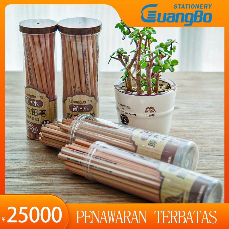 

Guangbo Pensil log pensil heksagonal siswa pensil huruf pensil sederhana