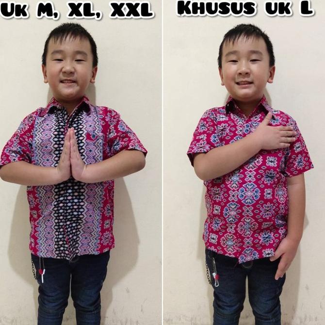 Terbaru Atasan Renaldo Kemeja Anak Cowok Batik Lengan Pendek Terbaik