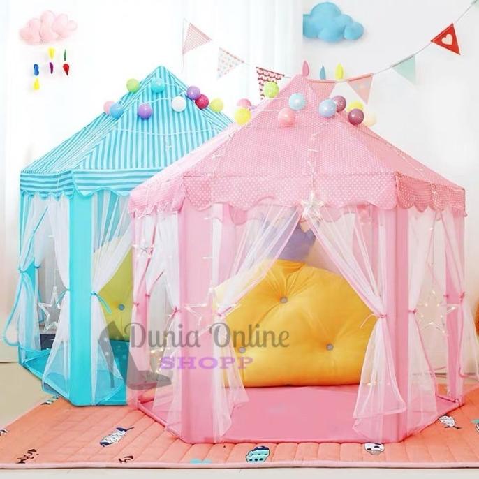 Tenda Camping Lipat Untuk Anak-Anak 2-3 Orang Model Castle Lucu/Tenda Githaabe