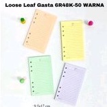 

SJS loose leaf GASTA 6R48K-50 warna 80 gr/kertas binder-peach
