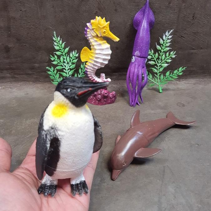 Mainan Miniatur Hewan Laut Ukuran Besar isi 4 pcs