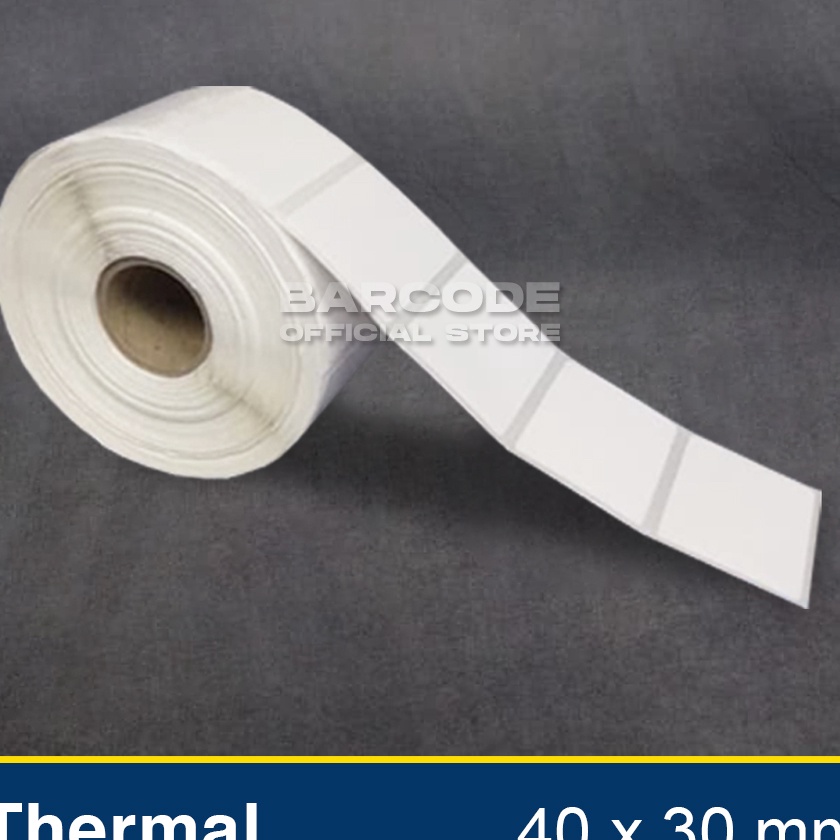 

(☆O☛W-6> Label Thermal 40x30mm 40x30 mm 40 x 30 Kertas Sticker Receipt Printer Barcode 1 Linetrending..!