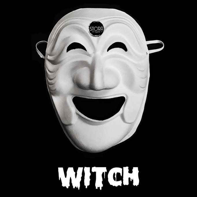 :=:=:=:=] Topeng Pesta Halloween Haloween Seram Tengkorak Monster Hantu Putih