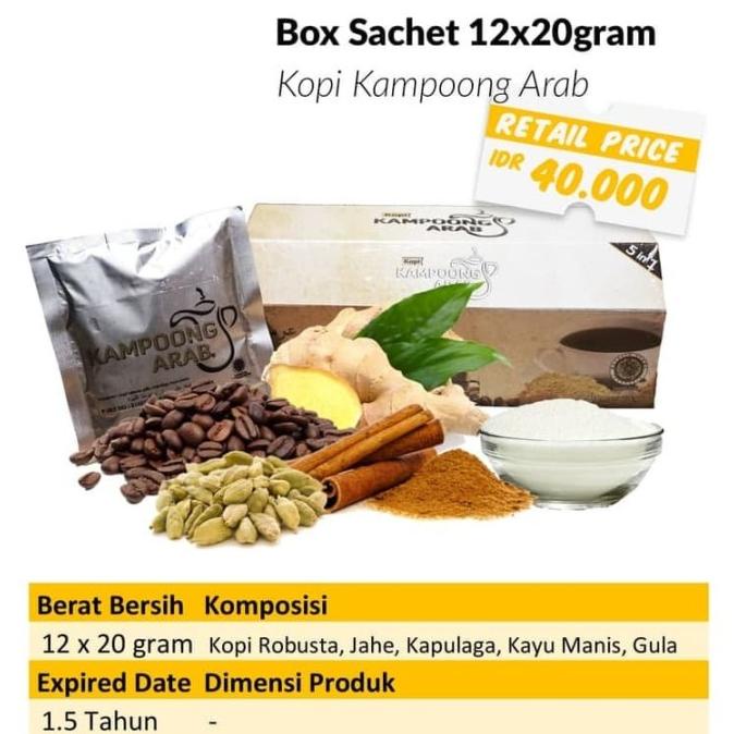 

/////] Kopi Kampoeng Arab Sachet 20gr (Plus Sugar) Kopinya Kopi Robusta