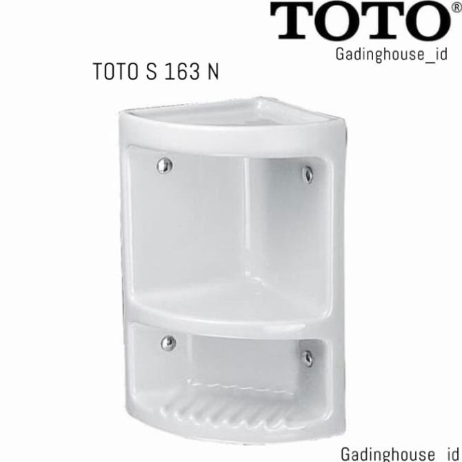 Toto S163N / Tempat Sabun Sudut Toto/ Rak Kamar Mandi Tokorenaldixaviero