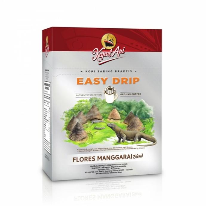 

monggo] Kapal Api Flores Manggarai Blend Easy Drip Coffee Box (isi 5 sachet)