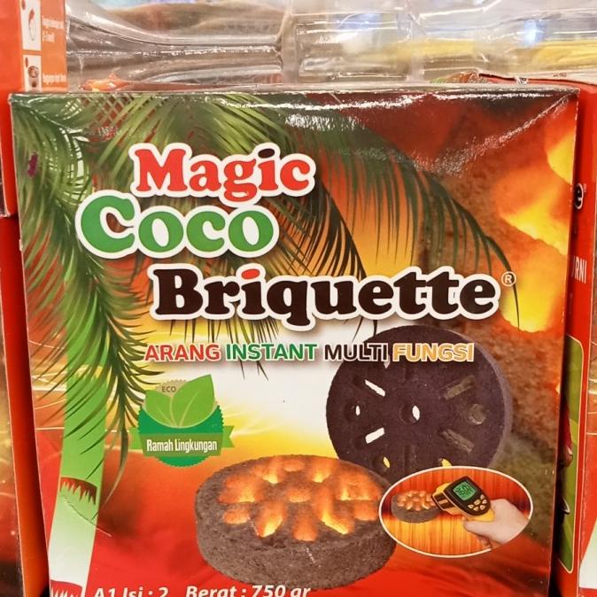 

$+$+$+$+] MAGIC COCO BRIQUETTE ARANG A1 isi2 750 gr arang bakar instan