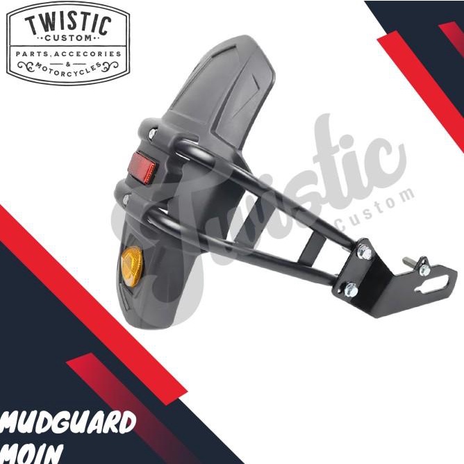 Spakbor Mudguard Moin Belakang Motor Custom Universal