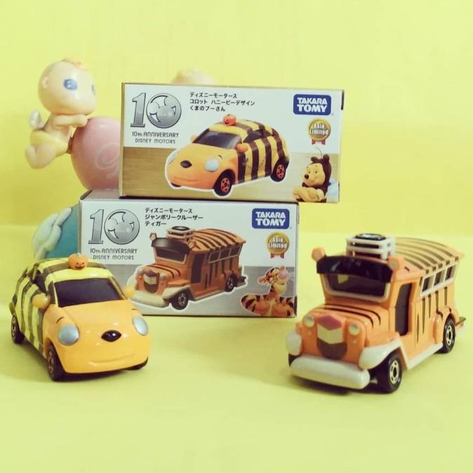 ```````] Tomica Disney Set 10th Anniversary Pooh Halloween Tigger Tiger