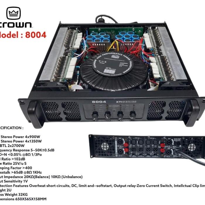 Power Amplifier Crown 8004 4Ch 800 Watt