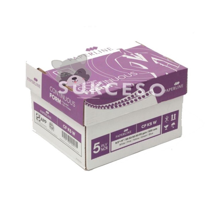 

Paperline PPL Continous Continuous Form 5 PLY CF K5 W Warna MURAH