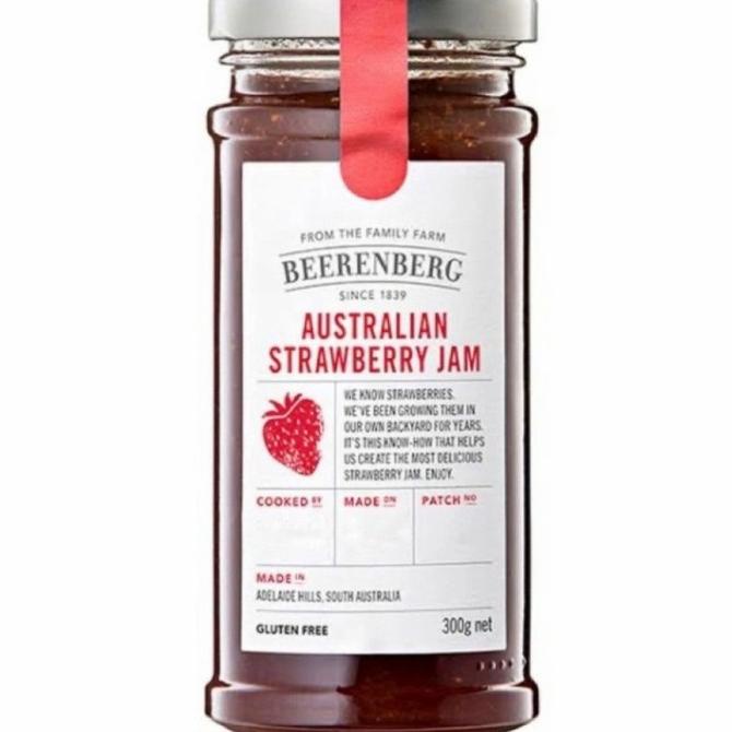 

&<&<&<&] BEERENBERG Australian Strawberry Jam 300gr Madu/Selai Australia Import