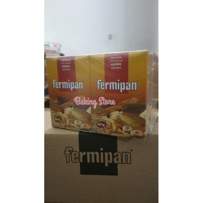 

Hariya Instant Yeast Fermipan Brown Sachet 60X4X11Gr - Gosend Only!!