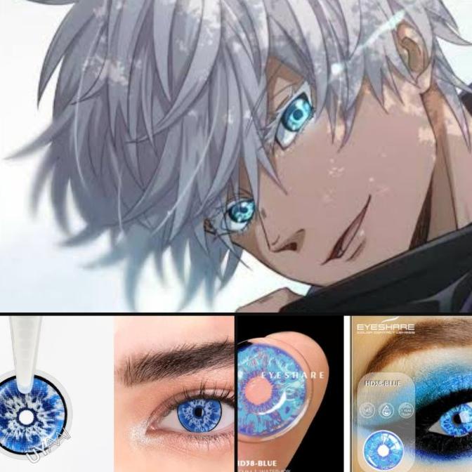 +++++] DS Softlens Lensa Kontak Karakter Cosplay Halloween Gojo Satoru