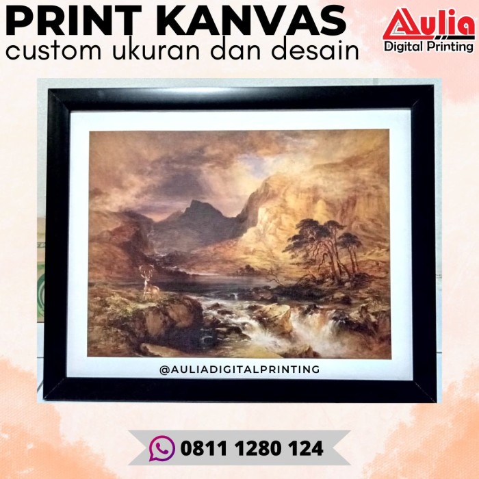 

Bestseller Print Bahan Kanvas Custom Meteran Highresolution Cetak Canvas Custom