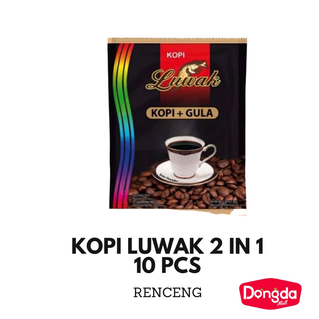 

Luwak White Koffie 2 in1 Kopi + Gula 25 GR