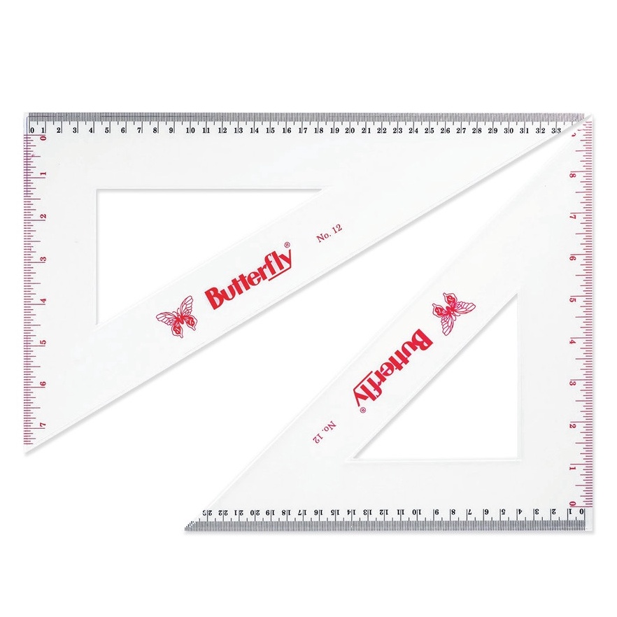 

Set Penggaris Segitiga Butterfly No. 12 / BT - No. 12 9388