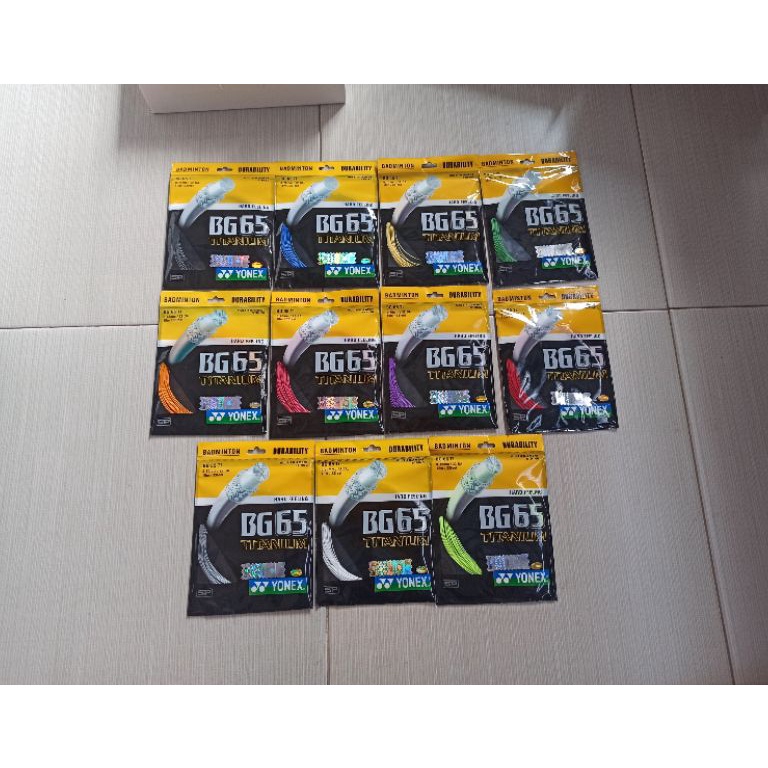 [✹I97➤] Senar Raket Badminton BG65 BG 65 TI Titanium Top Discount