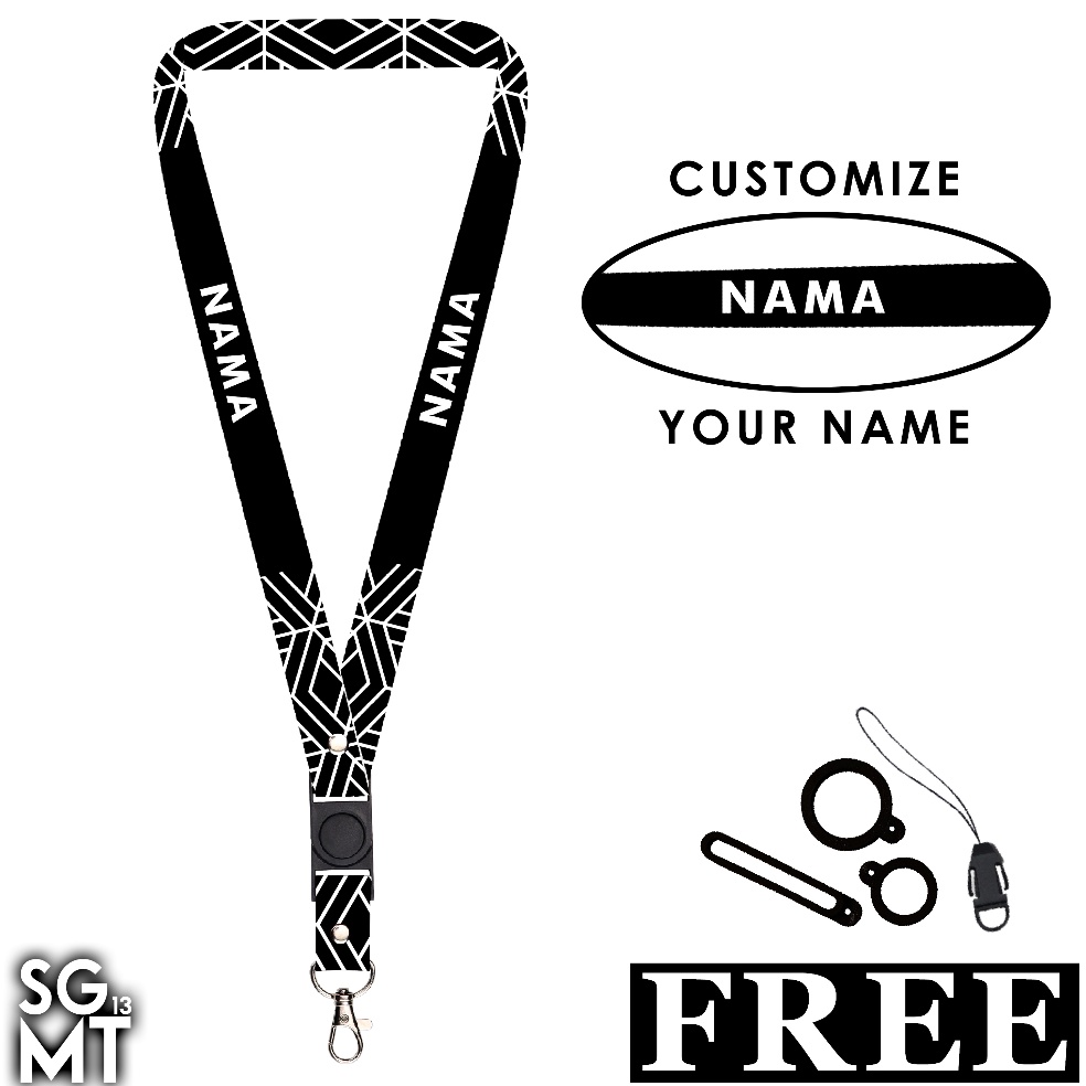 

77794 BISA SATUAN Lanyard Custom Nama Printing Full 2 Sisi Ukuran 2cm Satuan Murah Bisa Request Nama Design 1 8097