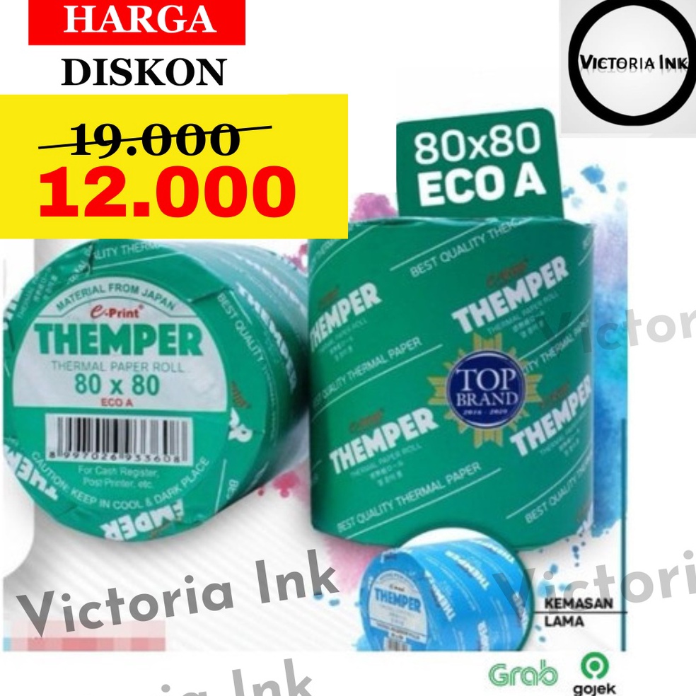 

59 Kertas Thermal 80x80 Eco A Eco B Themper Eprint Kertas Struk 80x80 Eco B Eco A 48