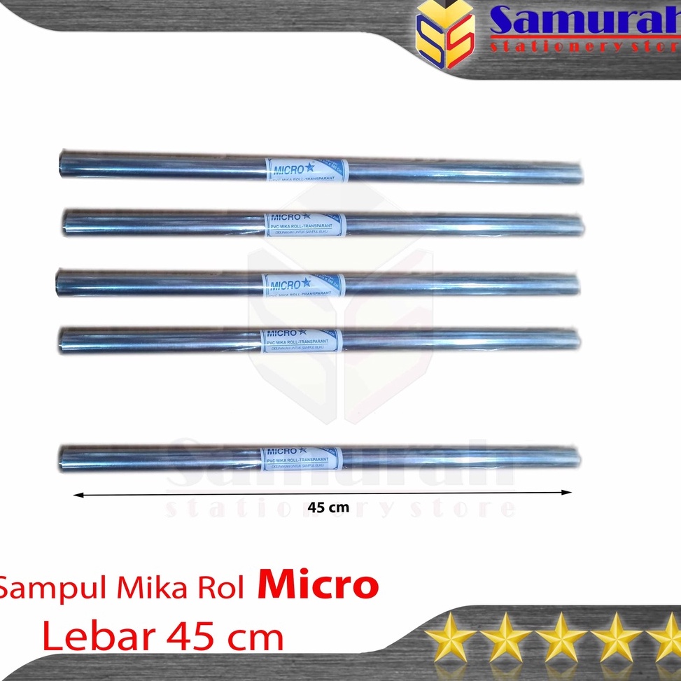

NB8791 Sampul Plastik Mika Rol Micro Lebar 45 Cm / Sampul Bungkus Buku Paket Pelajaran Ukuran Besar 450 mm / Roll - Gulungan Panjang 100