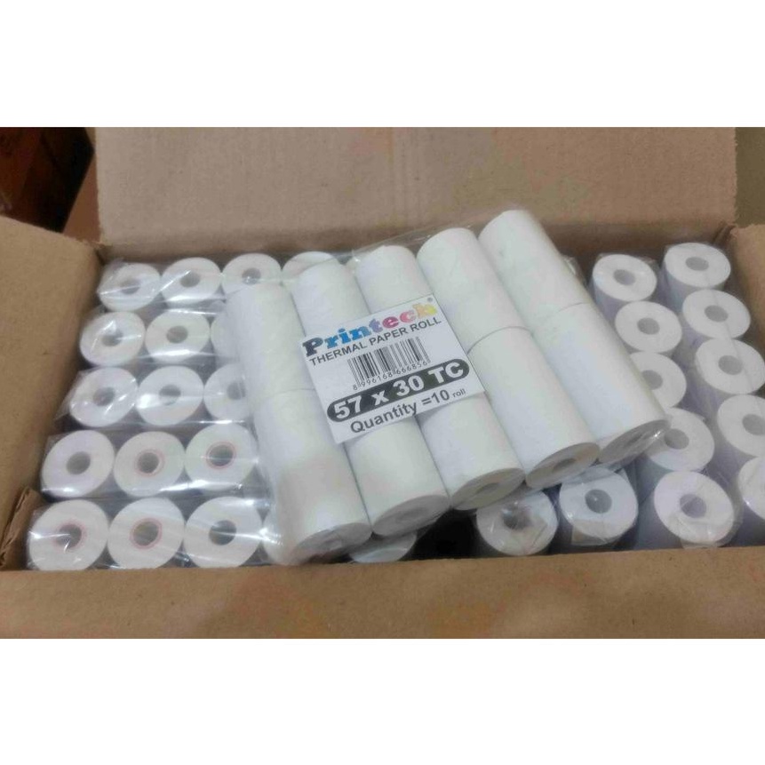 

[3㊛/GごR) (10 Roll) Kertas Struk Thermal 57x30viiral.