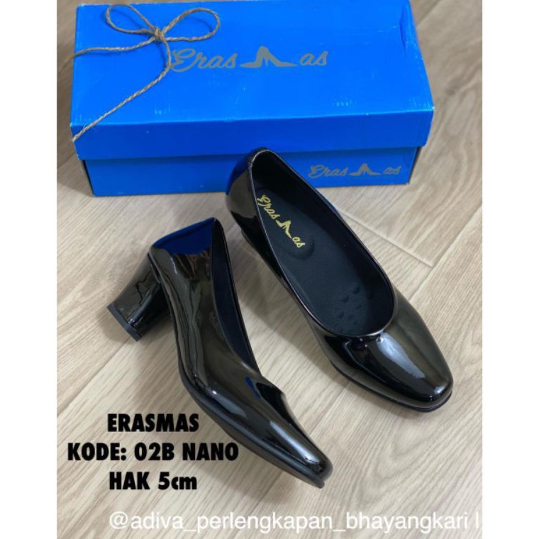 DiSk0n [TDK BISA COD] Sepatu ERASMAS PSH/PDH/PSK GLOSSY/NANO BHAYANGKARI/PERSIT/POLWAN/PNS/BIDAN/PER