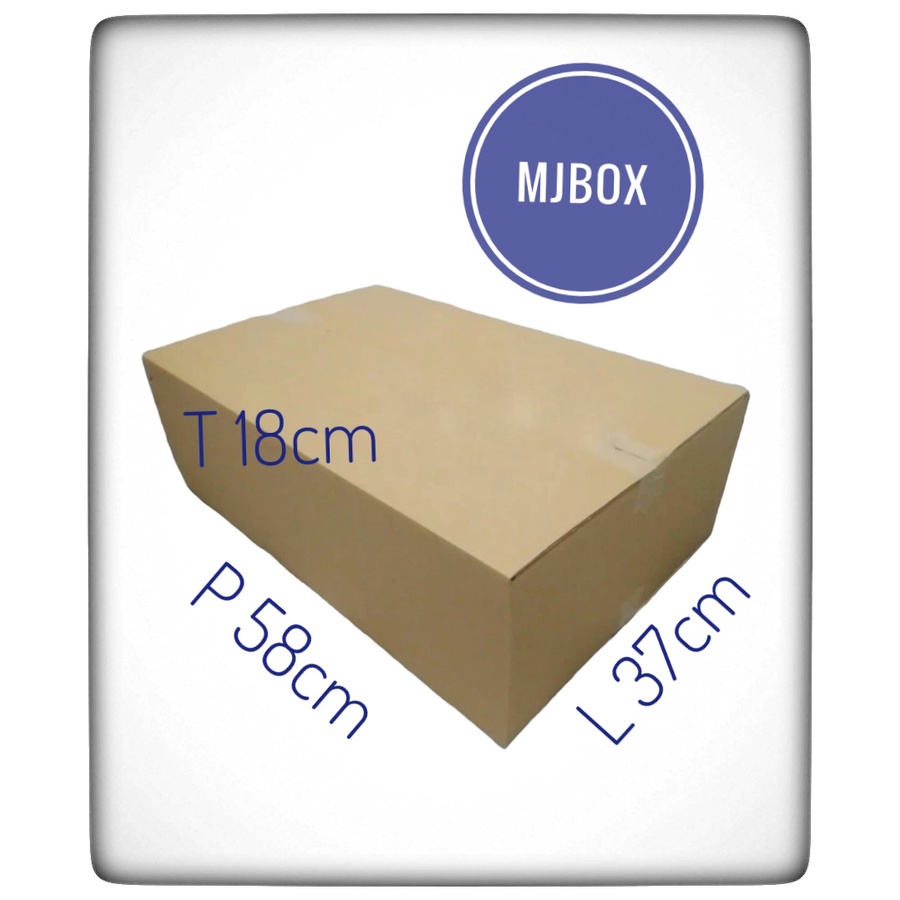 

kardus karton box uk. 58x37x18 cm...ST (SHEET) / SINGLE WALL POLOS