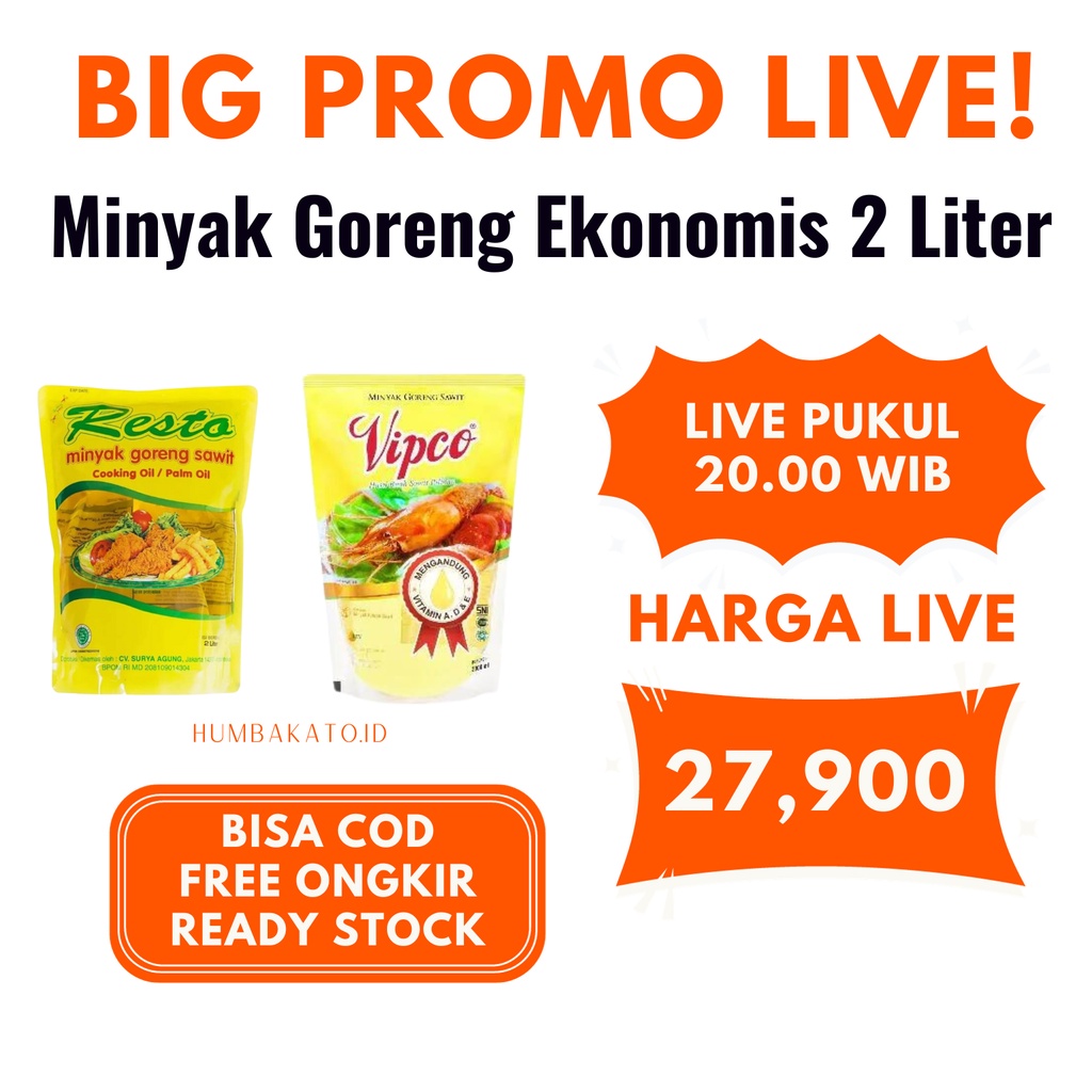 

Minyak Goreng 2 Liter JABODETABEK DAN JAWA BARAT