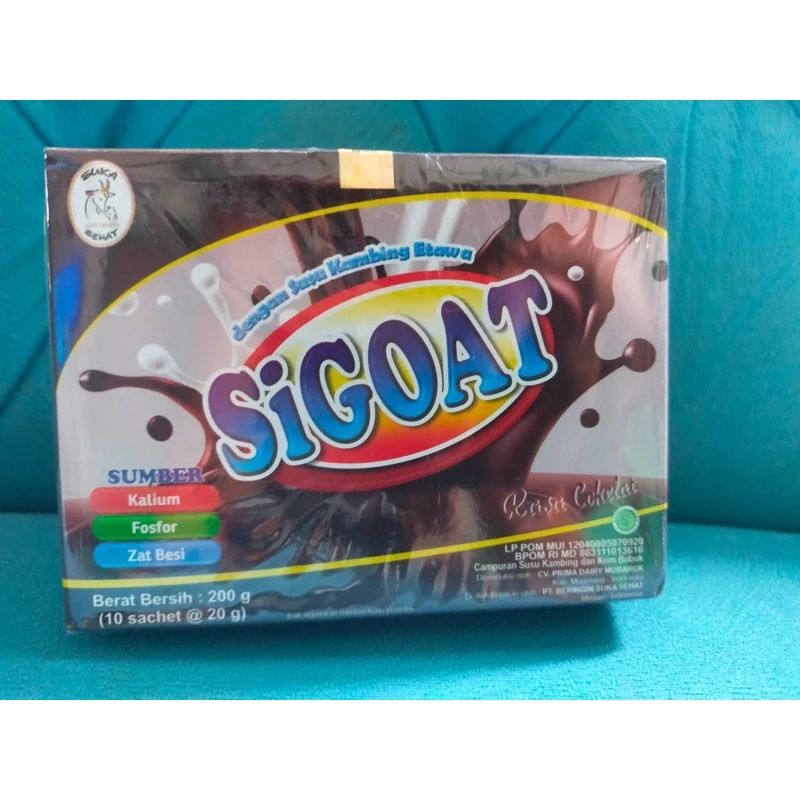 

SIGOAT COKELAT 10 SACHET - SUSU KAMBING BUBUK ETAWA SIGOAT COKELAT