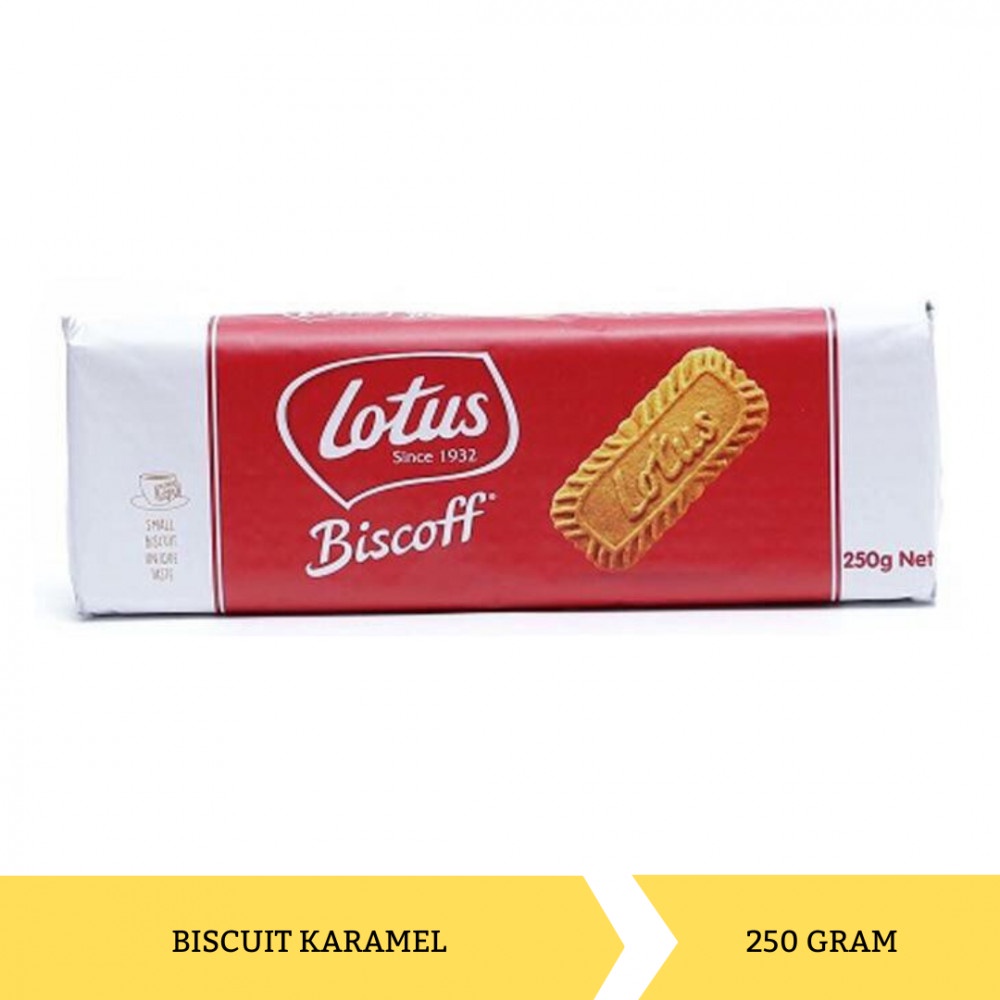 

Lotus Biscoff / Biskuit Karamel 250gr 32pcs Halal 2024