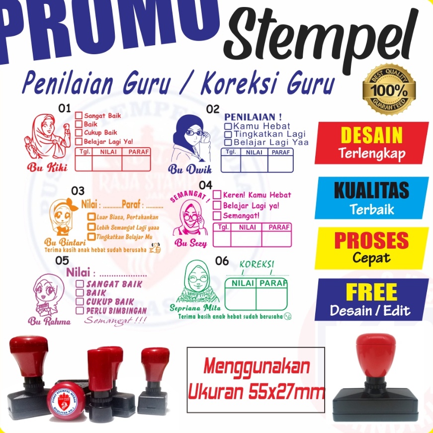 

(❣12A.✯M> Stempel Nilai Guru / Penilaian / Koreksi / Checked / Reward / aamanah!