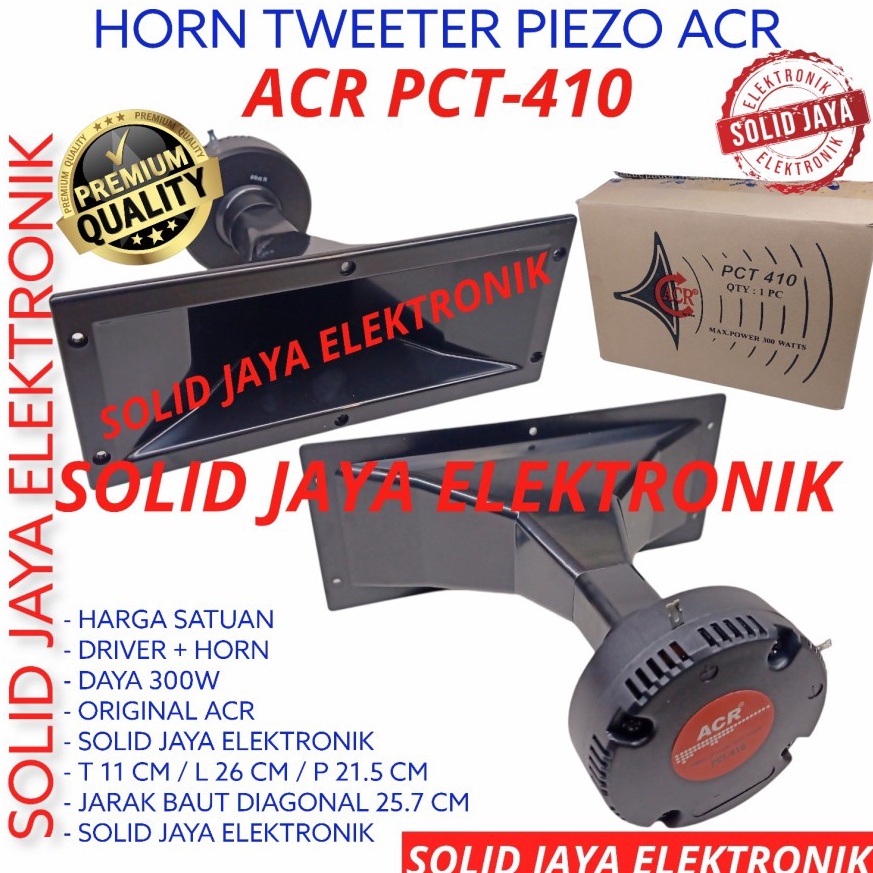 TERPERCAYA TWEETER KOTAK ACR HORN 300W PCT-410 PIEZO PIEZZO TWITER TWITTER TWETER PCT410 PCT 410 HI 