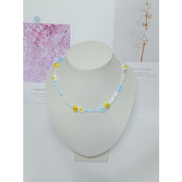 Kalung smile manik manik simple | smile beads necklace