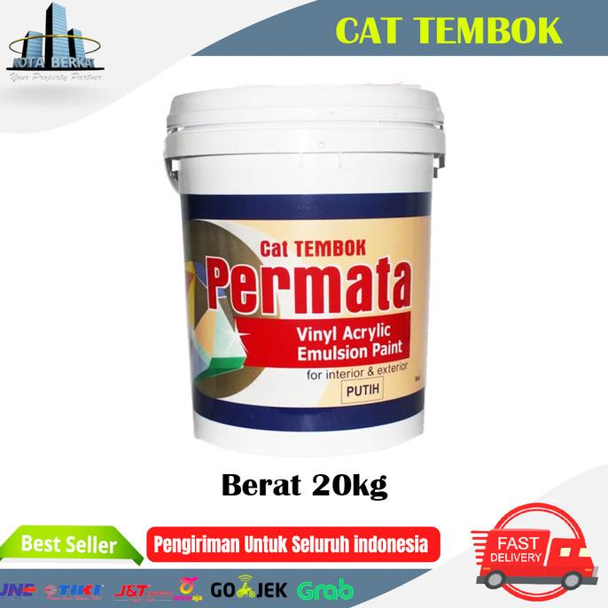 (:(:(:(] CAT PERMATA / CAT TEMBOK INTERIOR & EKSTERIOR 20 KG