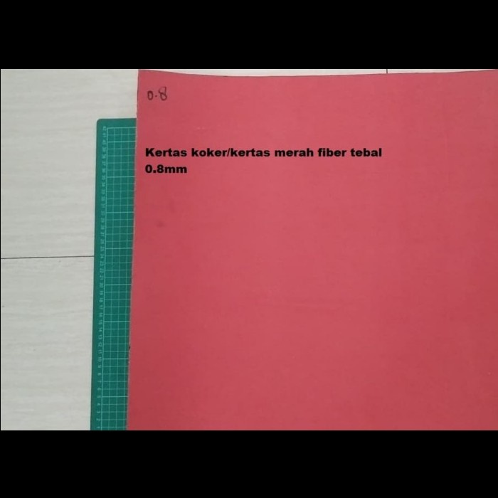 

Kertas Merah/koker Insulation Gasket Red vulcanized Fiber Tebal 0.8 mm