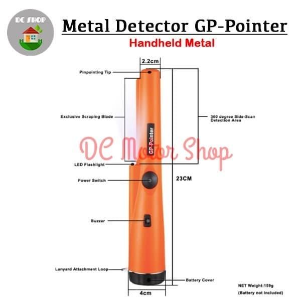 Gp Pointer Metal Detektor /Alat Deteksi Logam Metal Emas Perak