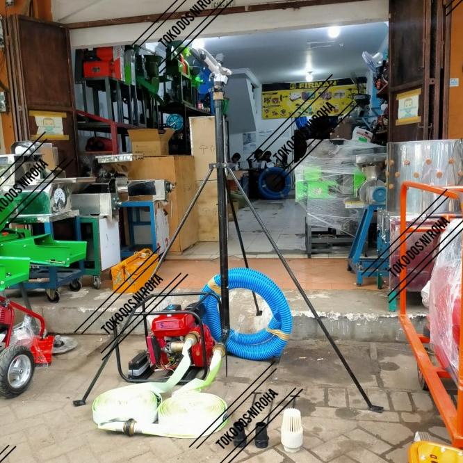 Paket Sprinkler Big Gun Sime Jolly Radius 60M Mesin 8Hp Starter Bensin