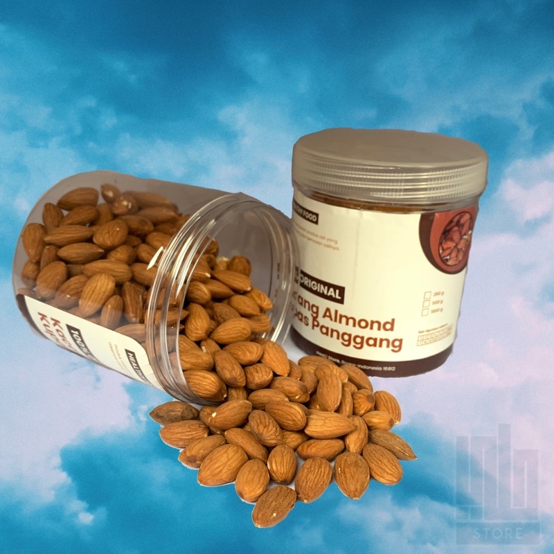 

Kacang Almond Kupas Panggang 500Gr Almon Roasted 500 Gram California Usa Matang Mateng Natural Siap