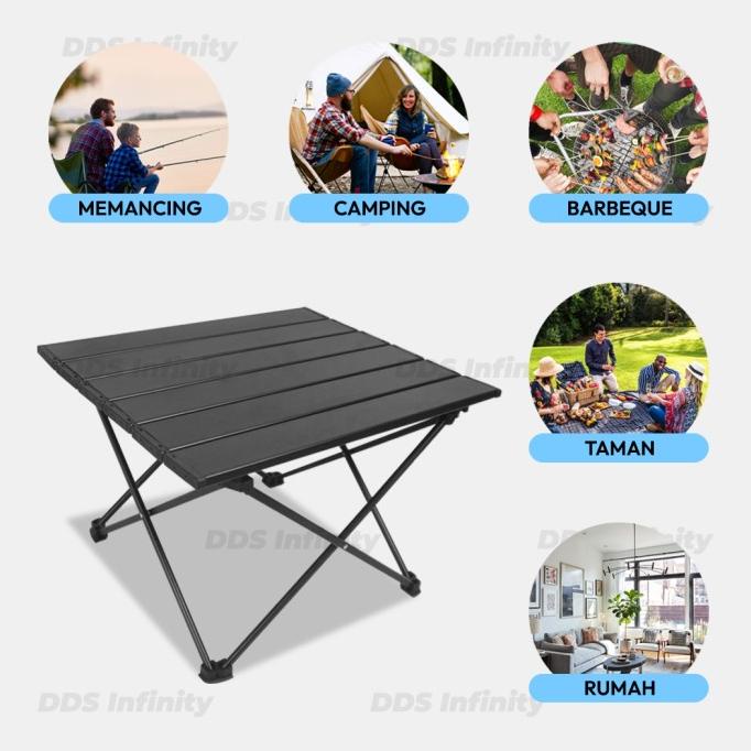 Meja Lipat Outdoor Aluminium Meja Lipat Camping Meja Lipat Portable